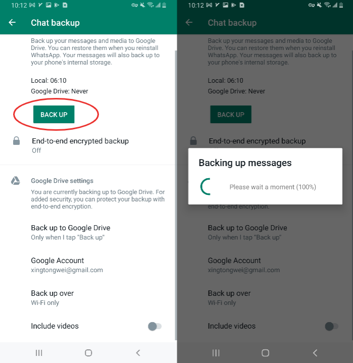 GB Whatsapp Backup